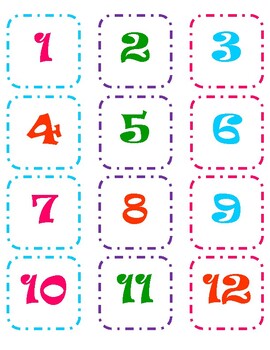 calendar number printables by heart and soul in 3rd tpt