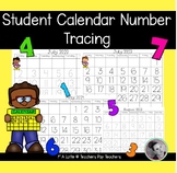 Calendar Number Tracing FREEBIE | Months of the Year | Num
