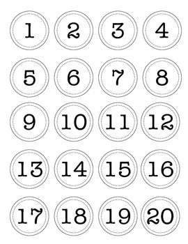 calendar numbers by ravin teaching crafts teachers pay teachers