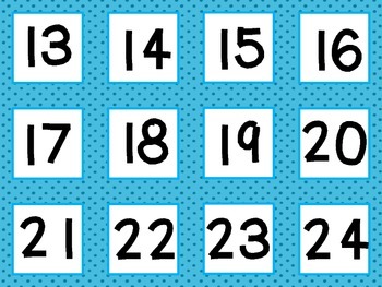 Calendar Numbers {FREEBIE} by Sarah Warner | Teachers Pay Teachers