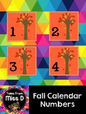 Fall Calendar Numbers