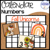 November Calendar Numbers | Fall Unicorns