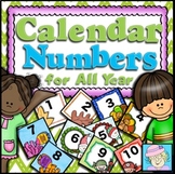Calendar Numbers BUNDLE for ALL YEAR Fall Thanksgiving Chr