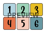 Calendar Numbers for Calendar, Bulletin Board