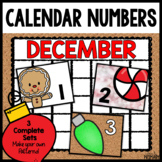 December Calendar Numbers, Calendar Cards Printable Classroom Calendar 2022-2023