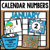 January Calendar Numbers | Calendar Cards