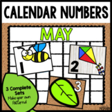 May Calendar Numbers, Spring Calendar Cards