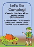 Calendar Numbers for your Camping Theme