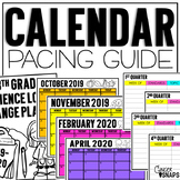 Calendar Pacing Guide Template {Freebie}