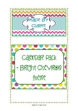 Calendar Pack - Bright Chevron Theme