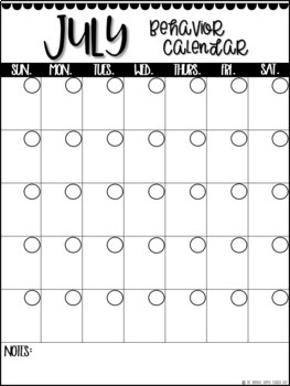 blank calendar template reading log behavior calendar teacher planner