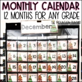 Printable Classroom Calendar Pieces for Each Month