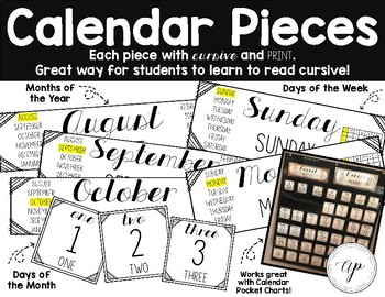 Preview of Calendar Pieces