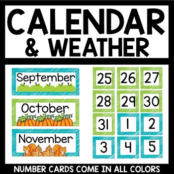 45 Pieces Scribbling Calendar Numbers for Classroom Calendar Numbers  Teacher