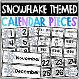 Calendar Pieces {Snowflake Themed}
