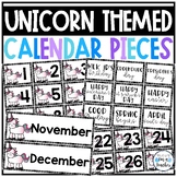 Calendar Pieces {Unicorn Themed}