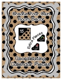 Calendar Pieces with Extras - Create Your Own Room - Black