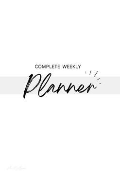 Preview of Calendar Planner Template .. !! WEEKLY & MONTHLY