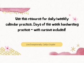 Preview of Calendar Practice - No Prep