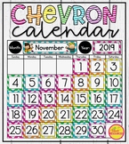 Calendar Display in Chevron includes Calendar, Number Line