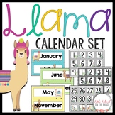 Calendar Set - Llama Classroom Decor