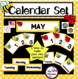 Calendar Set - May - Bees & Ladybugs FREE