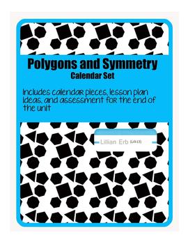 Preview of Calendar Set- Polygons and Symmetry CCSS