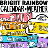 Calendar Template and Weather Chart | Rainbow Classroom De