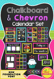 Calendar Set in Chalkboard and Chevron (NSW Foundation Font)