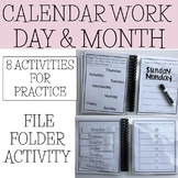 Calendar Skills File Folder Work