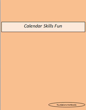 Preview of Calendar Skills Fun