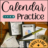 Calendar Skills Warmup | Days of Week, Months of Year | SP