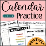 Calendar Skills Warmup | Days of Week, Months of Year | SP