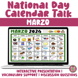 Calendar Talk for Spanish Class | MARZO | National Day Cal