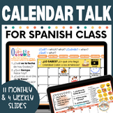 Calendar Talk for Spanish Class OCTUBRE 2023 Spanish Calen