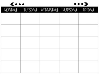 Calendar Template-EDITABLE! by The Teaching Q- Melissa Qualle | TpT