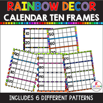 Calendar Ten Frames by A Plus Classroom Creations TpT