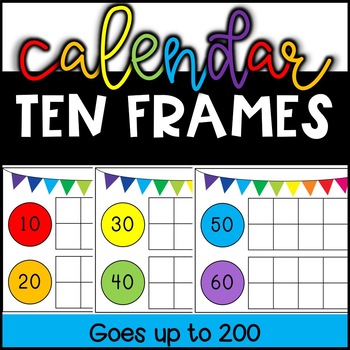 Calendar Ten Frames by The Primary Pieces Teachers Pay Teachers