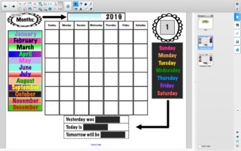 Preview of Calendar Time 2020-2021: A Smartboard Activity File