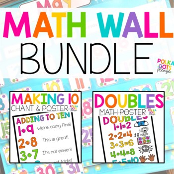Preview of Calendar Wall and Math Posters BUNDLE