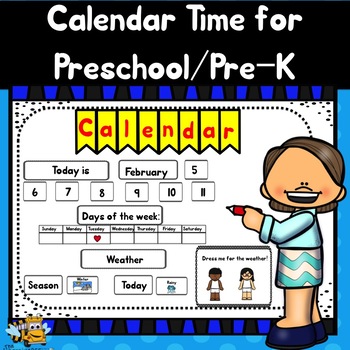 Calendar Wall For Preschool And Pre-k By Teaching With Mrs Be 