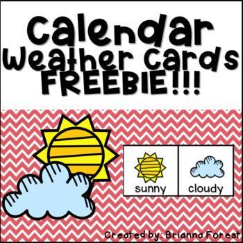 Preview of Calendar Weather Cards  - FREEBIE!!