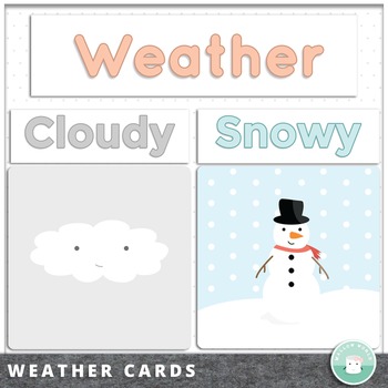 Preview of Bulletin Board Weather Cards