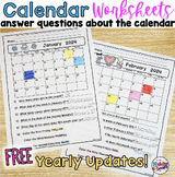 Calendar Worksheets 2024