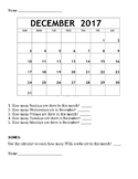Calendar Worksheets and Assessment