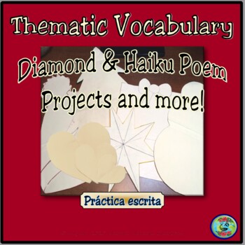 Preview of Diamond and Haiku Seasonal Poem Projects - Proyectos de poema