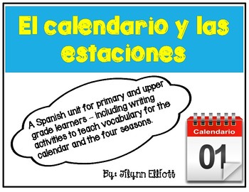 Preview of Calendar and Season Activities in Spanish