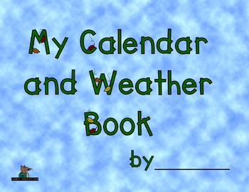 Preview of Calendar and Weather Book