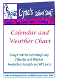 Calendar and Weather Chart