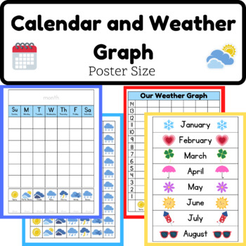 Calendar and Weather Graph by Alyssa Crowder | TPT